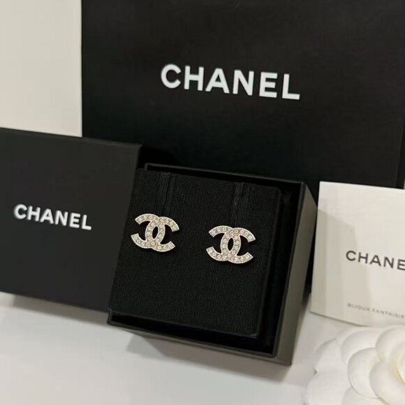 Chanel classic double c silver earrings - Picture 2 of 5
